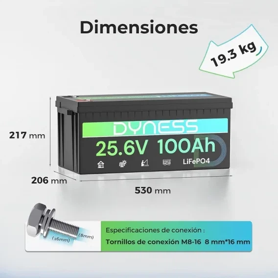 Аккумулятор Dyness LiFePO4 25.6V 100Ah - изображение 2