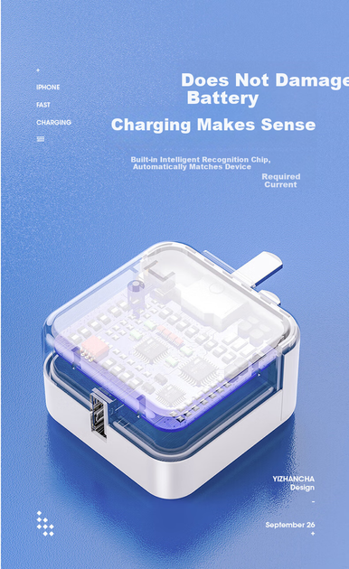 Комплект Зарядное устройство JOWOYE 45W USB-C + Кабель USB-C - USB-C 1 м Carbon Black (ZC-050-J) - изображение 9