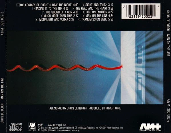 CHRIS DE BURGH – Man On The Line (CD) - Б/У - Фото 2 CHRIS DE BURGH – Man On The Line (CD) - Б/У - изображение 2