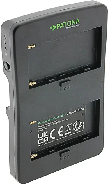 Adapter akumulatorowy PATONA Premium V-Mount na akumulatory Sony NP-F NP-FM (4055655234238) - Zdjęcie 2 Adapter akumulatorowy PATONA Premium V-Mount na akumulatory Sony NP-F NP-FM (4055655234238) - obraz 2