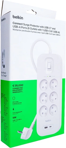 Listwa zasilająca przeciwprzepięciowa Belkin 650J (SRB002CA2M) - obraz 5