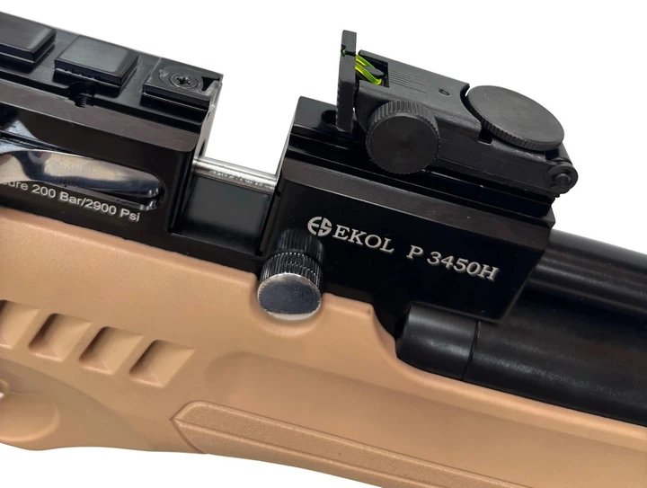 Винтовка PCP пневматическая EKOL ESP 3450H Desert 20Дж, 4.5 мм, 270 м/с - изображение 8