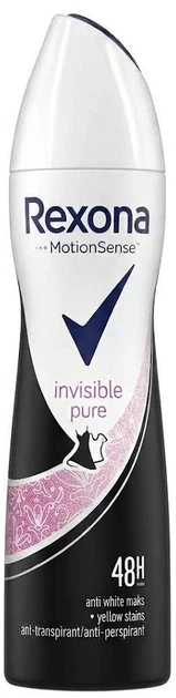 Antyperspirant w sprayu Rexona Invisible Pure Czysty diament 150 ml (8712561845014) - Zdjęcie 1 Antyperspirant w sprayu Rexona Invisible Pure Czysty diament 150 ml (8712561845014) - obraz 1