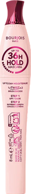 Tusz do rzęs Bourjois Twist Up The Volume Twist Lift & Freeze 36 HR Czarny 8 ml (3616306384569) - Zdjęcie 3 Tusz do rzęs Bourjois Twist Up The Volume Twist Lift & Freeze 36 HR Czarny 8 ml (3616306384569) - obraz 3