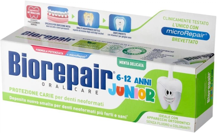 Дитяча зубна паста Biorepair Junior 75 мл (8017331097311) - зображення 3