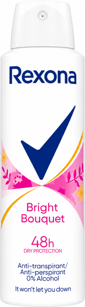 Antyperspirant w sprayu Rexona Bright Bouquet 150 ml (8712561845069) - Zdjęcie 1 Antyperspirant w sprayu Rexona Bright Bouquet 150 ml (8712561845069) - obraz 1