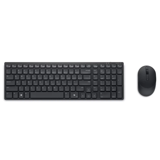 Комплект клавиатура + мышь Dell KM555 беспроводной US раскладка Black (5397184911815) - Фото 1 Комплект клавиатура + мышь Dell KM555 беспроводной US раскладка Black (5397184911815) - изображение 1