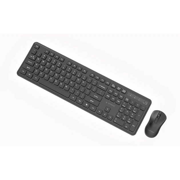 Комплект клавіатура + миша Gembird KBS-WPS-01 Slim Pro Business бездротовий US розкладка Black (8716309136808) - зображення 4