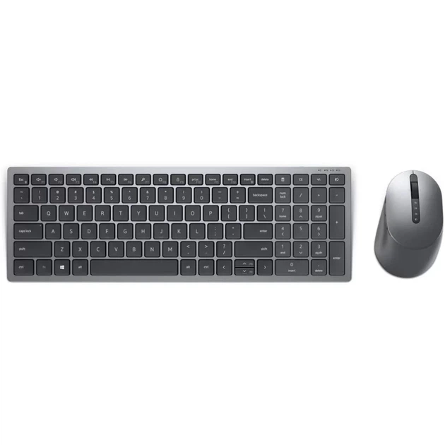 Комплект клавиатура + мышь Dell KM7120W беспроводной Bluetooth с батареями Titan Gray (2000001148136) - Фото 4 Комплект клавиатура + мышь Dell KM7120W беспроводной Bluetooth с батареями Titan Gray (2000001148136) - изображение 4