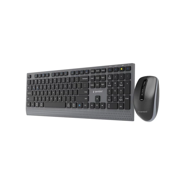 Комплект клавіатура + миша Gembird KBS-WPS-02 бездротовий US розкладка Black (8716309136891) - зображення 5