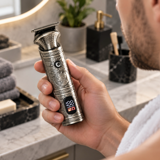 Чоловічий набір для догляду Adler AD 2973 шість в одному з акумулятором та LED дисплеєм - зображення 8