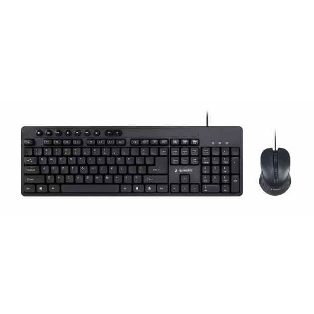 Комплект клавіатура + миша Gembird KBS-UM-04 дротовий US розкладка Black (8716309118125) - зображення 5