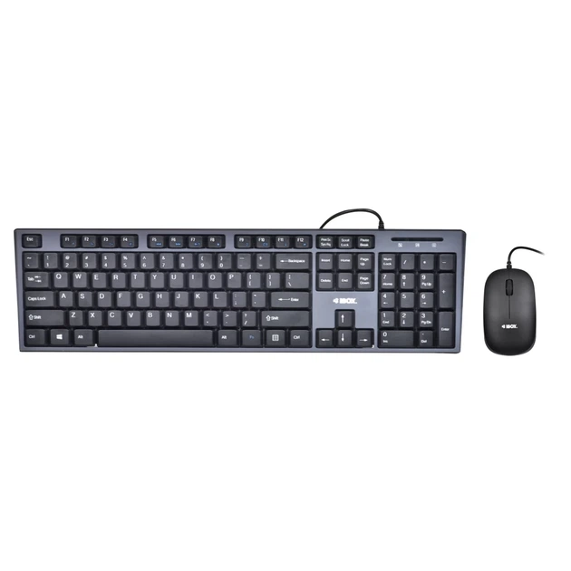 Комплект клавіатура + миша iBOX IKMS606 800 DPI US розкладка Black (5901443053897) - Фото 1 Комплект клавіатура + миша iBOX IKMS606 800 DPI US розкладка Black (5901443053897) - зображення 1
