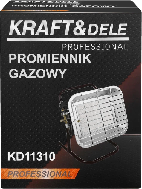 Газовый инфракрасный обогреватель 4,5 кВт 37 мбар Kraft&Dele KD11310 для гаража, мастерской и строительства - изображение 12