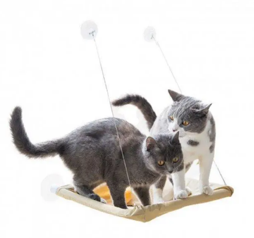 Подвесная лежанка - гамак для кошек Window Mounted Cat Bed - изображение 5