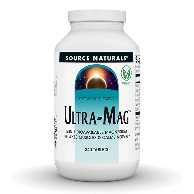 Магній Source Naturals Ultra-Mag Magnesium Complex 240 tabs (021078000334) - Фото 2 Магній Source Naturals Ultra-Mag Magnesium Complex 240 tabs (021078000334) - изображение 2