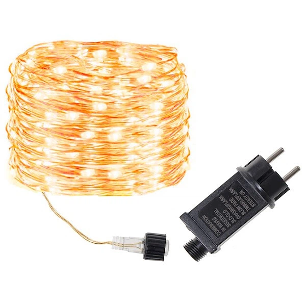 Світлодіодна гірлянда-нитка Springos CL0082 200 LED Теплий білий (5907719401171) - зображення 3