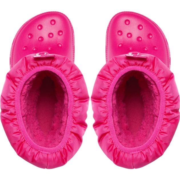 Дитячі крокси чоботи для дівчинки Crocs Classic Neo Puff Boot Candy Pink (20-21, рожевий) - Фото 4 Дитячі крокси чоботи для дівчинки Crocs Classic Neo Puff Boot Candy Pink (20-21, рожевий) - изображение 4
