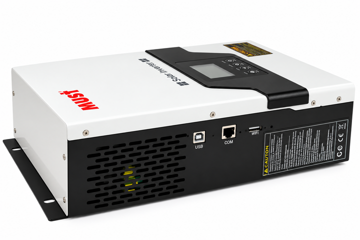 Гiбрiдний ДБЖ MUST PV18-1012VPM II, 1000W, 12V, ток заряда 10/20A, 160-275V, MPPT (45А, 105 Vdc) - зображення 3