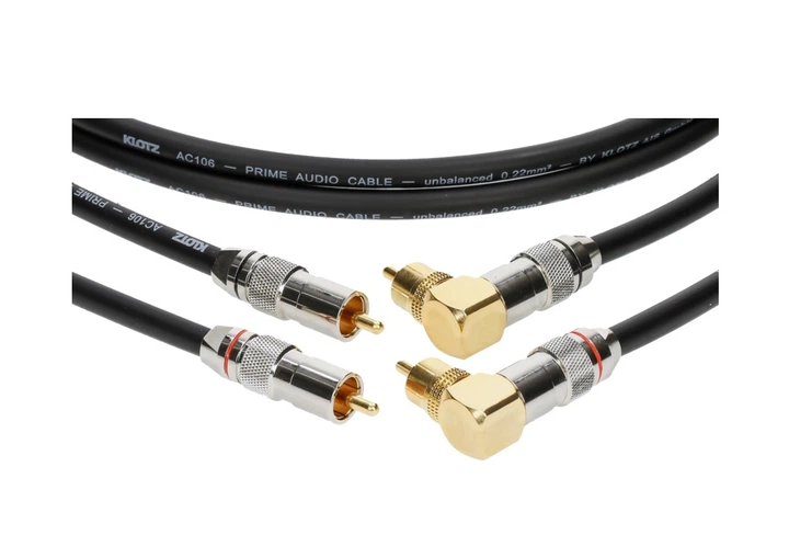 Кабель комутаційний KLOTZ AUDIOLEAD BLACK 0.6M 2 PCS (RCA - RCA 90°, GOLD CONTACTS) (303687) - Фото 3 Кабель комутаційний KLOTZ AUDIOLEAD BLACK 0.6M 2 PCS (RCA - RCA 90°, GOLD CONTACTS) (303687) - зображення 3