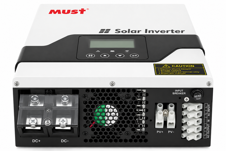 Гібридний інвертор MUST PV18-1012VMPK, 1000W, 12V, струм заряду 10/20A, 230V/4.35A, MPPT (60А, 105 Vdc) - зображення 2