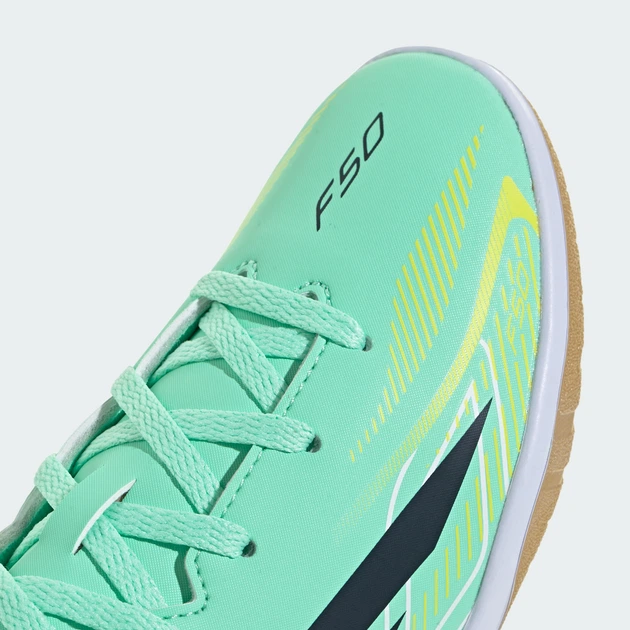 Детские бутсы F50 HYPERFAST CLUB Indoor Football Kids adidas KK1339 (35.5 EUR) зеленый (4068817501871) - Фото 9 Детские бутсы F50 HYPERFAST CLUB Indoor Football Kids adidas KK1339 (35.5 EUR) зеленый (4068817501871) - изображение 9