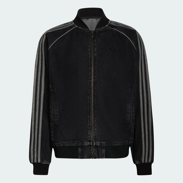 Чоловічий бомбер SST ADICOLOR DENIM adidas KS4963 (2XL) чорний (4068817136141) - Фото 6 Чоловічий бомбер SST ADICOLOR DENIM adidas KS4963 (2XL) чорний (4068817136141) - зображення 6