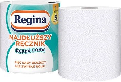 Паперовий рушник Regina Super Long 50.6 м 220 відривів 2 шари (8004260234030) - Фото 1 Паперовий рушник Regina Super Long 50.6 м 220 відривів 2 шари (8004260234030) - зображення 1