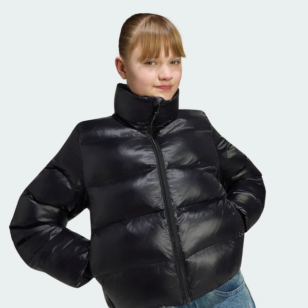 Детская куртка SHORT PUFFER adidas KS1725 (170) черный (4069995403872) - изображение 6