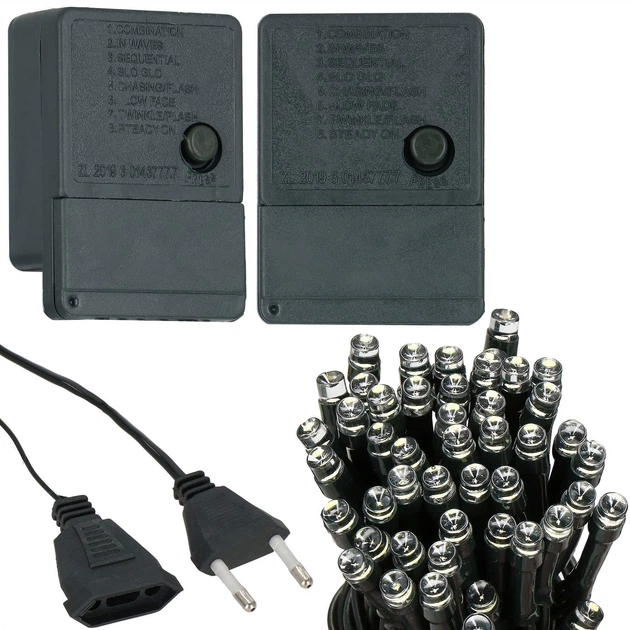 Світлодіодна гірлянда Springos CL0534 500 LED Холодний білий (5907719465715) - зображення 2