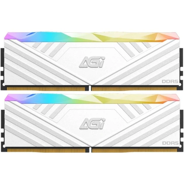 Модуль пам'яті AGI DDR5 32GB (2x16) TurboSprint 6000MHz RGB White (AGI6CSK16UD858-DC) - Фото 1 Модуль пам'яті AGI DDR5 32GB (2x16) TurboSprint 6000MHz RGB White (AGI6CSK16UD858-DC) - зображення 1