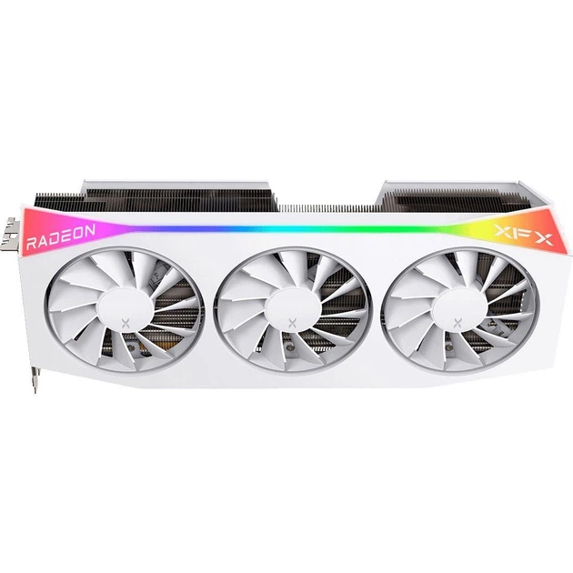 Відеокарта XFX AMD Radeon RX 9070 XT 16GB Mercury OC Gaming Edition WHITE with RGB (RX-97TRGBBW9) (GDDR6, 256 bit, PCI-E v5.0 x16) - зображення 2