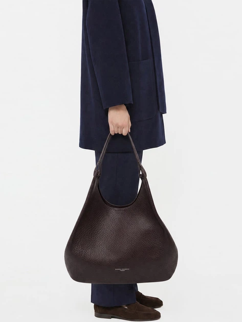 Zestaw (torebka shopper + kosmetyczka) damski skórzany Gianni Chiarini BS-9720-RNGDBL-T.U.-2107 Ciemnobrązowy (800070360592) - Zdjęcie 3 Zestaw (torebka shopper + kosmetyczka) damski skórzany Gianni Chiarini BS-9720-RNGDBL-T.U.-2107 Ciemnobrązowy (800070360592) - obraz 3