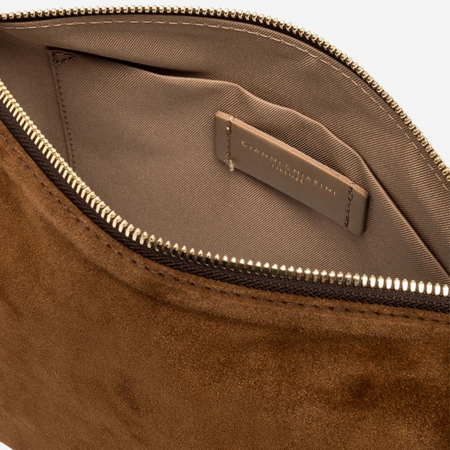 Torebka crossbody damska zamszowa Gianni Chiarini BS-10225-CM-PL-13827 Brązowa (800070361161) - Zdjęcie 4 Torebka crossbody damska zamszowa Gianni Chiarini BS-10225-CM-PL-13827 Brązowa (800070361161) - obraz 4