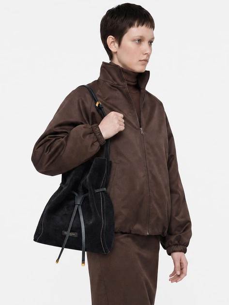 Torebka damska zamszowa Gianni Chiarini BS-11787-CM-PL-14596 Granatowa (800070361164) - obraz 2