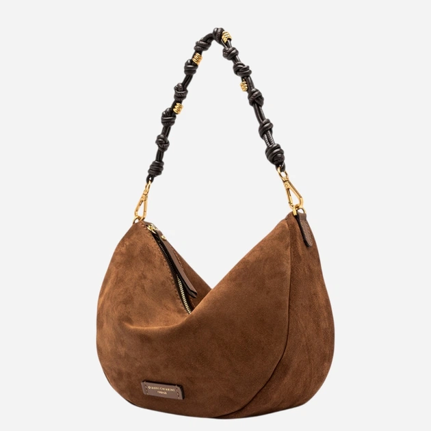 Torebka hobo damska zamszowa Gianni Chiarini BS-12691-CM-PL-099 Brązowa (800070361183) - Zdjęcie 5 Torebka hobo damska zamszowa Gianni Chiarini BS-12691-CM-PL-099 Brązowa (800070361183) - obraz 5