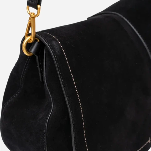 Torba damska zamszowa Gianni Chiarini BS-12619-CM-PL-001 Czarna (800070361203) - obraz 4
