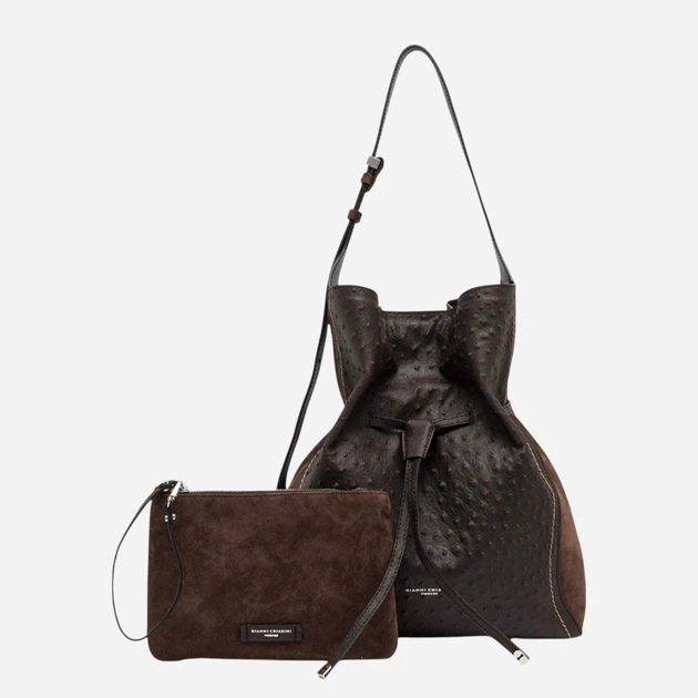 Torebka damska skórzana Gianni Chiarini BS-12537-STEMU-2107 Brązowa (800070361202) - obraz 5