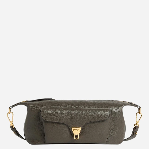 Torebka crossbody damska skórzana Coccinelle E1TFK150101-W25 Ciemnozielona (800070363452) - Zdjęcie 1 Torebka crossbody damska skórzana Coccinelle E1TFK150101-W25 Ciemnozielona (800070363452) - obraz 1