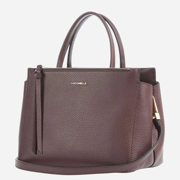 Torebka crossbody damska skórzana Coccinelle E1MD5180101-R49 Taupe (800070363645) - obraz 3