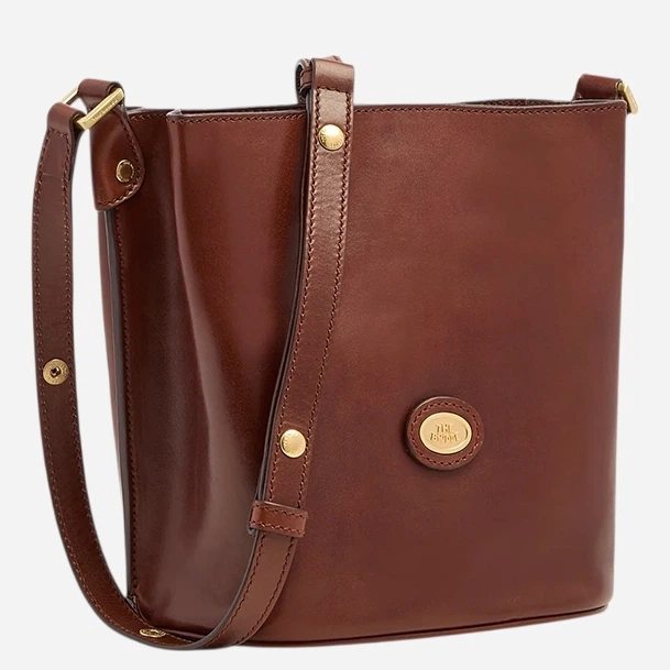 Torebka crossbody damska skórzana The Bridge 04851601-14 Brązowa (800070364373) - Zdjęcie 4 Torebka crossbody damska skórzana The Bridge 04851601-14 Brązowa (800070364373) - obraz 4