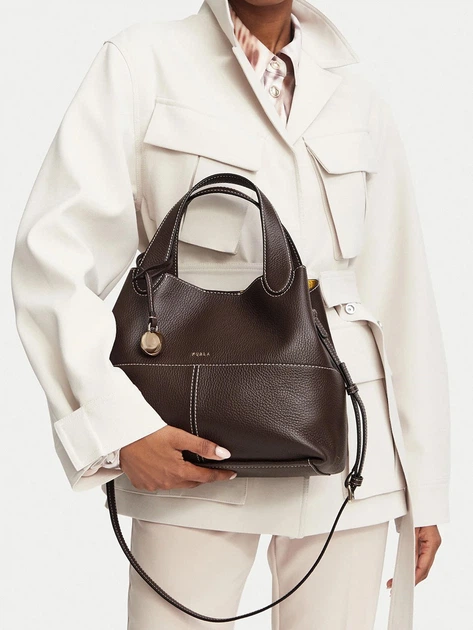 Torebka crossbody damska skórzana Furla WB02225HSF0005518S1007 Brązowa (800070365133) - Zdjęcie 2 Torebka crossbody damska skórzana Furla WB02225HSF0005518S1007 Brązowa (800070365133) - obraz 2