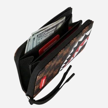 Гаманець зі штучної шкіри для карток Sprayground 910W9302NSZ Коричневий (800070365395) - зображення 4