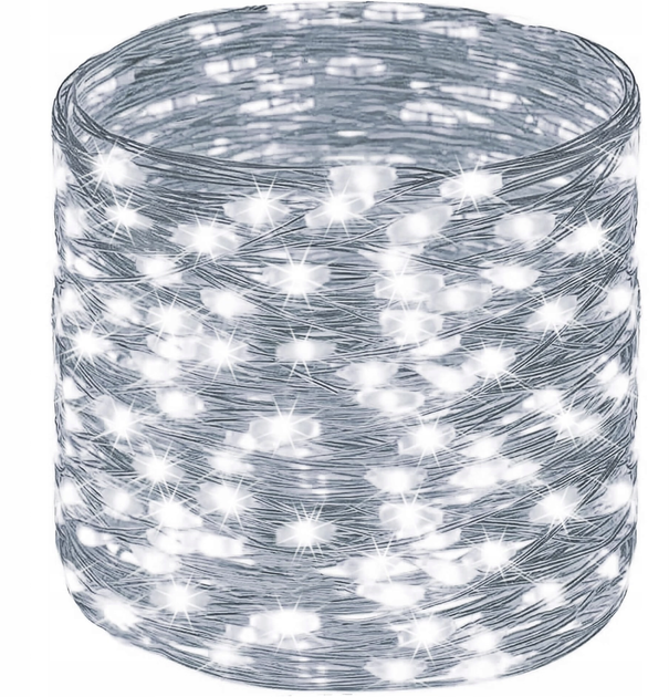 Світлодіодна гірлянда-нитка на котушці Springos CL4044 1000 LED Холодний білий (5907719442389) - зображення 6