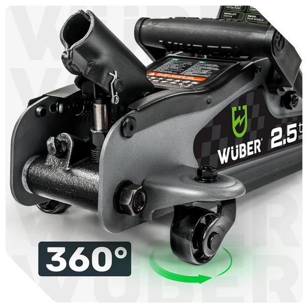 Домкрат автомобильный низкопрофильный Wuber 90-360 мм 2,5 т (5908239734749) - изображение 15