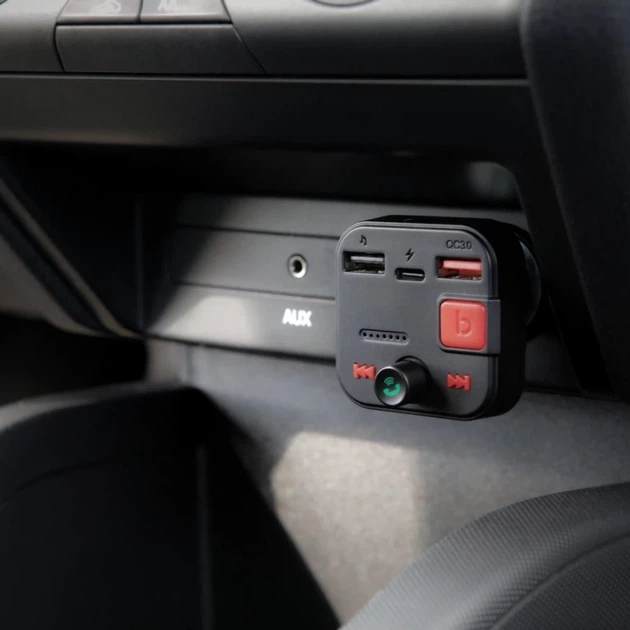FM-трансмиттер Savio TR-15 с дисплеем Bluetooth зарядное устройство PD USB-C USB-A Quick Charge Bass Boost (5901986047889) - изображение 13