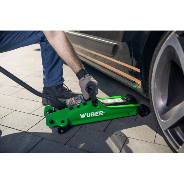 Домкрат автомобильный низкопрофильный Wuber 80-375 мм 2,5 т (5908239734756) - изображение 5