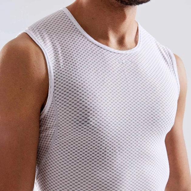 Чоловіча спортивна майка Craft Cool Mesh Superlight Sl M Білий (розмір - S) - Фото 7 Чоловіча спортивна майка Craft Cool Mesh Superlight Sl M Білий (розмір - S) - зображення 7
