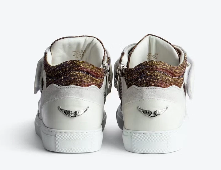 Высокие кеды на молнии Zadig & Voltaire ZV1747 Mid Flash Sparkle Sneakers женские 38 - Фото 3 Высокие кеды на молнии Zadig & Voltaire ZV1747 Mid Flash Sparkle Sneakers женские 38 - изображение 3