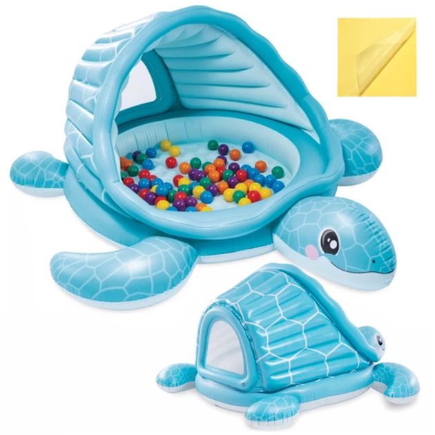Надувний басейн Intex Turtle Cove Playland 218x206x97 см з дахом (6941057430423) - зображення 12